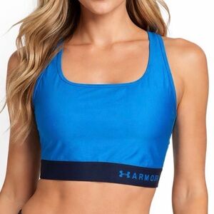 Under Armour Women’s Size 2X Crossover Blue Sports Bra Compression Athletic